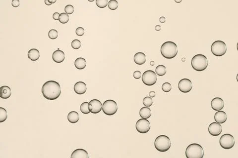 Golden drink bubbles Stock Photos