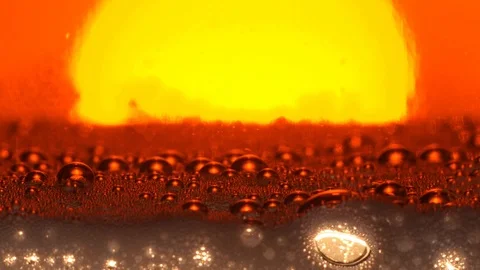 A golden drink in the sun Stock Footage 120624703