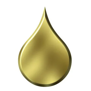 Golden Drop Stock Illustration
