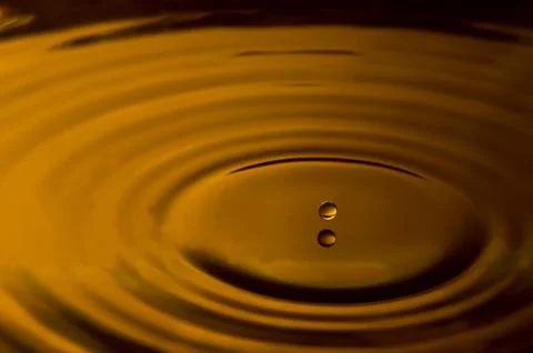 Golden drop Stock Illustration