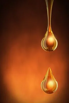 Golden drop Stock Illustration