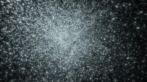 Golden Dust Explosion Black Background Abstract 3d Animation. Gold, Silver, Blue Vídeos de archivo 285038637