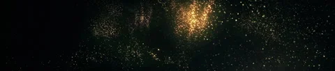 Golden Dust Particles Falling Seamless Loop Stock Footage 340956095