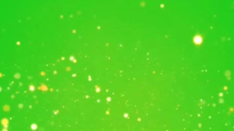 Golden dust particles floating and glowing on green screen background Stock Footage 340996119