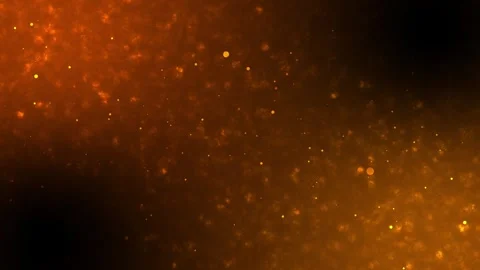 Golden Dust Particles Floating on Dark Background Stock Footage 331049606