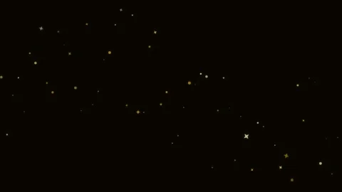 Golden dust particles floating in dark void during subtle light reveal with.. Stock Footage 340901790