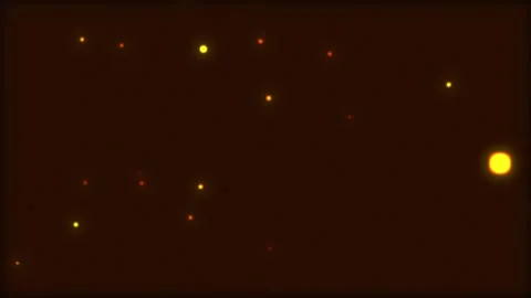 Golden Dust Particles Floating in Dark Warm Atmosphere Cinematic Motion Stock Footage 340913917