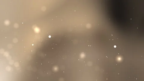Golden Dust Particles Floating Gently in Soft Abstract Light Background 스톡 동영상 333982756