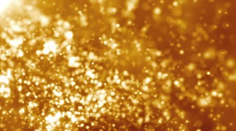 Golden dust particles Stock Footage
