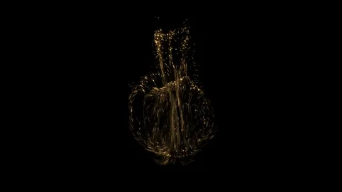 Golden Dust Particles Stock Footage 106640106