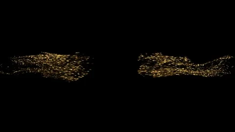 Golden Dust Particles Stock Footage 106749767