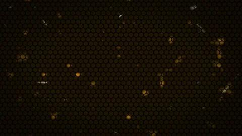 Golden dust particles gently falling in dark atmosphere with subtle bokeh e.. Stock Footage 340941706