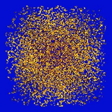 Golden dust thawed on the blue background Stock Illustration