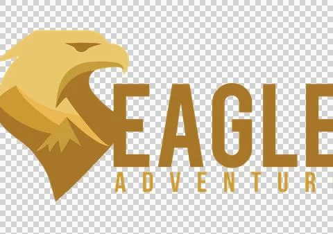 Golden Eagle Head Vector – Origami Style Logo for Patriotic Branding Stock Illustration