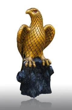 Golden eagle statue Stock Photos