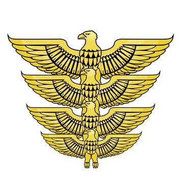 Golden eagles Stock Illustration