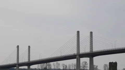 Golden Ears Bridge Stock Footage 88014528