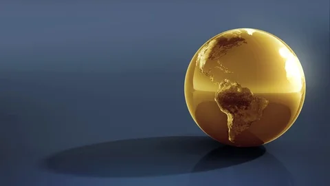 Golden Earth Stock Footage 75451361