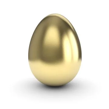 Golden easter egg Stock Illustration