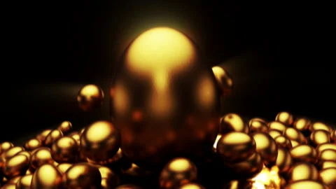 Golden Easter Eggs Stock Footage 269676961