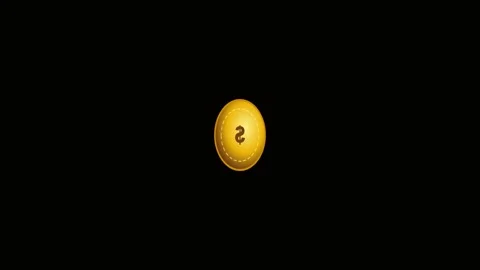 Golden egg floating against black background, symbolic of wealth and opport.. Stock Footage 343659802