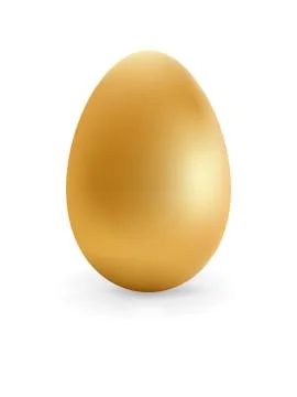 Golden egg happy Easter.  + EPS8 Stock Illustration