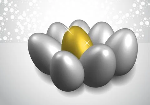 Golden egg Stock Illustration