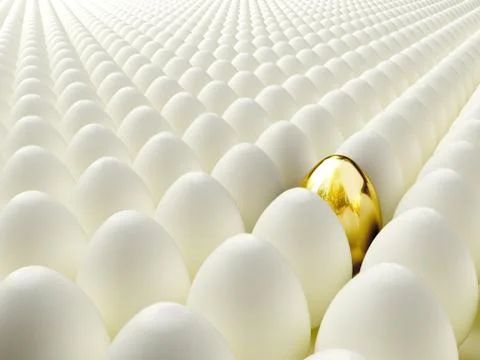 The golden egg Stock Illustration