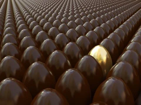 The golden egg Stock Illustration