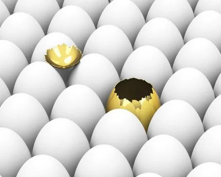 The golden egg Stock Illustration
