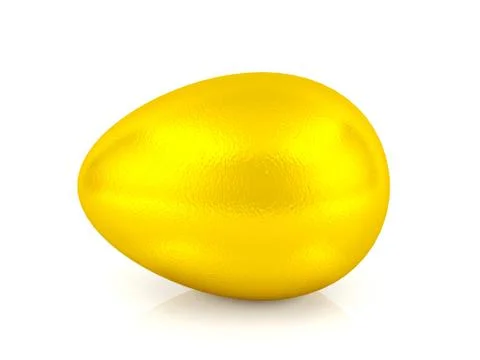 Golden egg isolated Stock Illustration