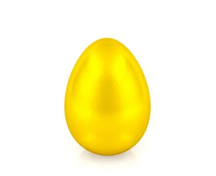 Golden egg isolated Stock Illustration