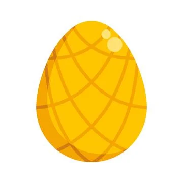 Golden egg with pattern for wealth and treasure イラスト素材