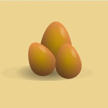 Golden egg. Vector illustration Stock Illustration