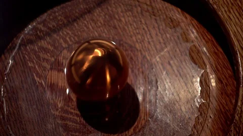 Golden egg vibrating, science, phisics, cinematic Stock Footage 83345316