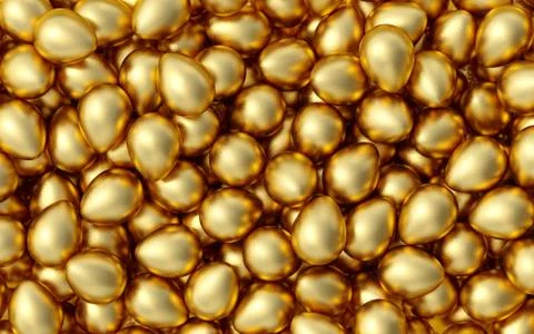 Golden eggs イラスト素材
