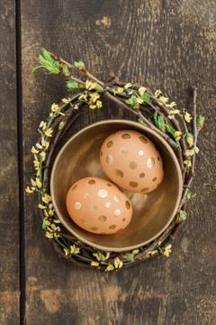 Golden eggs Stock Photos