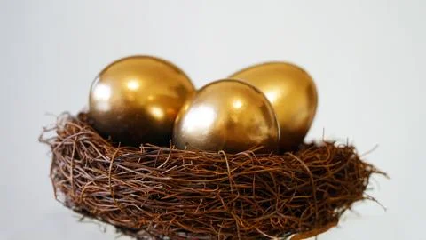 Golden Eggs Stock Photos