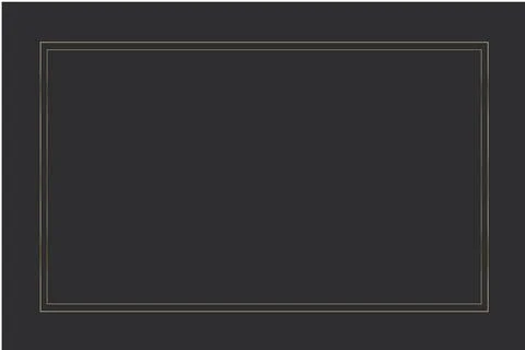 Golden elegant thin line frame on the dark background. Perfect border design for Stock Illustration