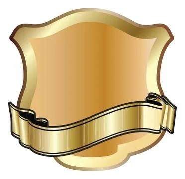 Golden emblem Stock Illustration