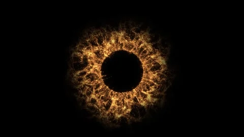 Golden Energy Explosion Shockwave Transition with Abstract Yellow Fire Particles Stock Footage 341913321