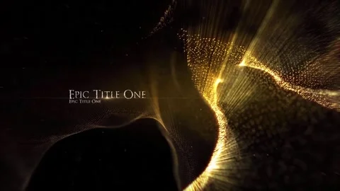 Golden Epic Titles Stock After Effects