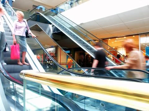 Golden Escalators Foto stock