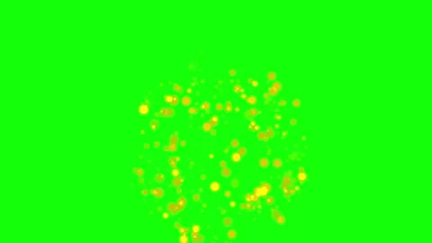 Golden Explosion on the black, green, blue, white screen Stock Footage 279745834