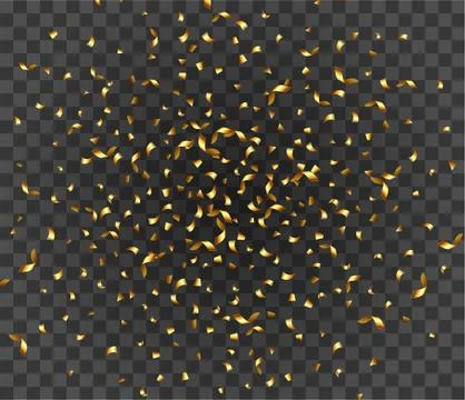 Golden explosion of confetti, glitter texture. Golden grainy abstract texture on Stock Illustration