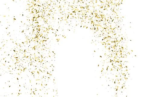 Golden Explosion Of Confetti. 스톡 일러스트