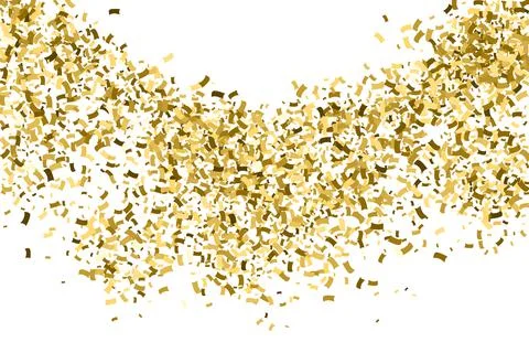 Golden Explosion Of Confetti. 스톡 일러스트