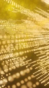 Golden explosion of particles radiating from a bright center, creating a dy.. Stock Illustration