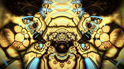 Golden Eye Looping Animation Stock Footage 73654361