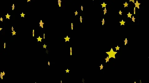 Golden Falling Stars loop Stock Footage 58467139